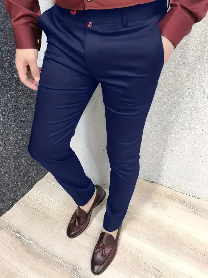 Tahmuras | Pantaloni da abito slim casual da uomo
