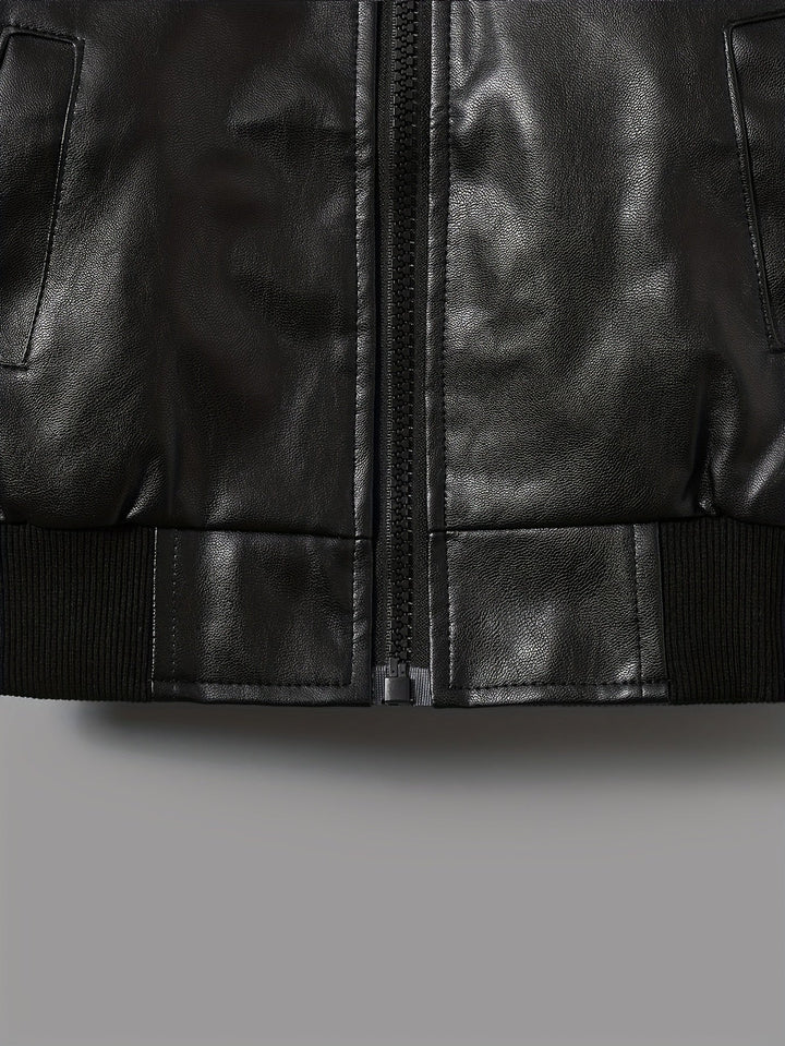 Thomas – Manteau robuste avec col montant et fermeture éclair pour garçons