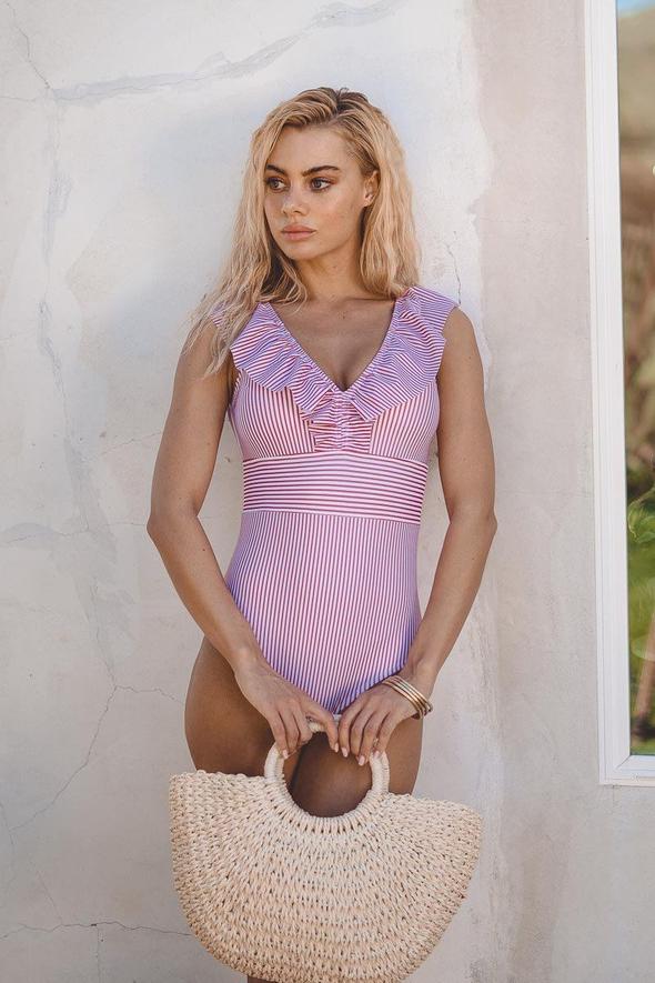 Maillot de bain sexy à rayures -  Catriona