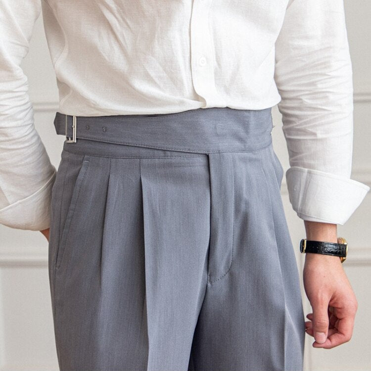 Epikouros | Pantaloni alla moda con fibbia per uomo