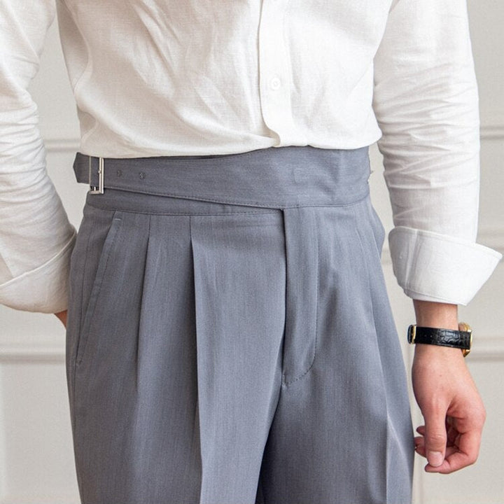Epikouros | Pantaloni alla moda con fibbia per uomo