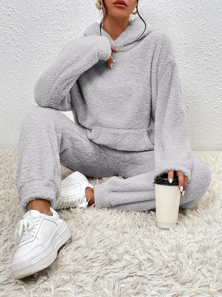 Cozy Fleece Jumpsuit with Hood - Lana Winter Magic