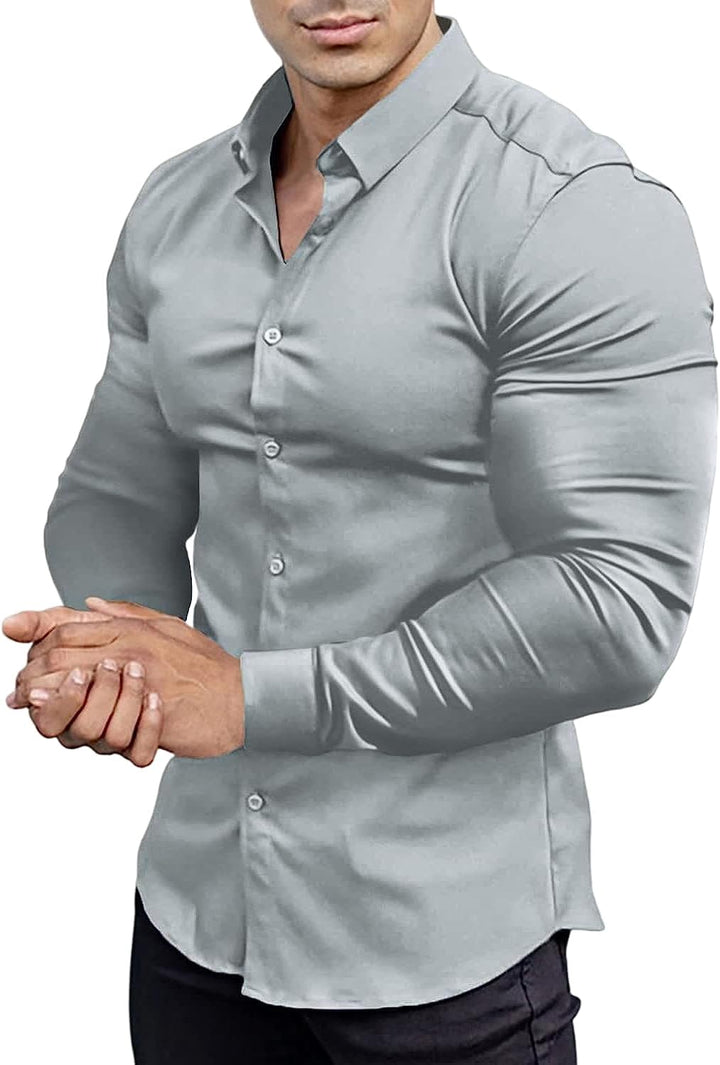Men's Slim-Fit Shirt Spring 2025 – Wrinkle-Free – David