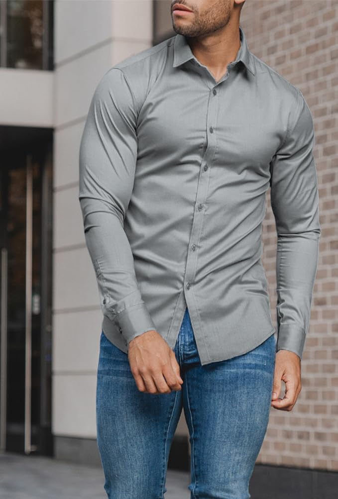 Men's Slim-Fit Shirt Spring 2025 – Wrinkle-Free – David