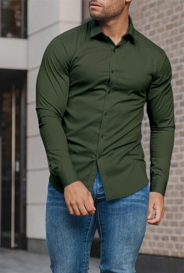 Men's Slim-Fit Shirt Spring 2025 – Wrinkle-Free – David