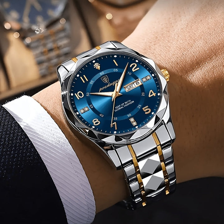 Multifunctional and Waterproof Sports Watch for Men - Titanium