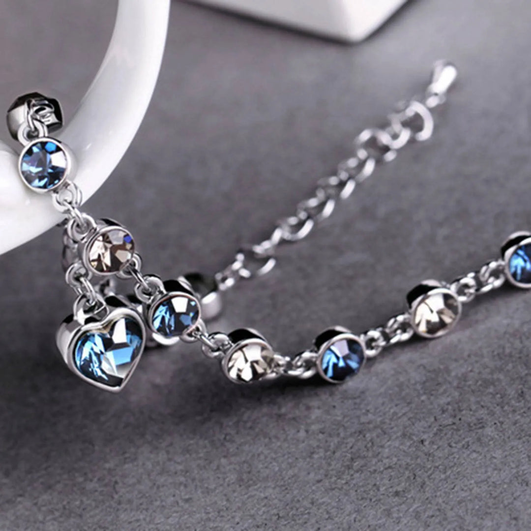 Crystal Bracelet "Heart of the Ocean" - Dazzling and Elegant Jewelry