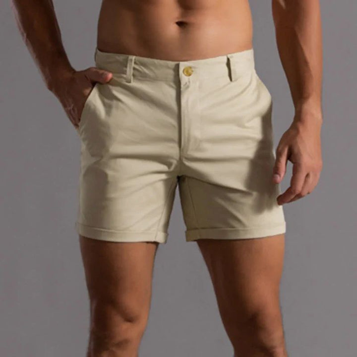 Short chino homme coupe slim – Élégant, léger, parfait pour été et tenues smart casual