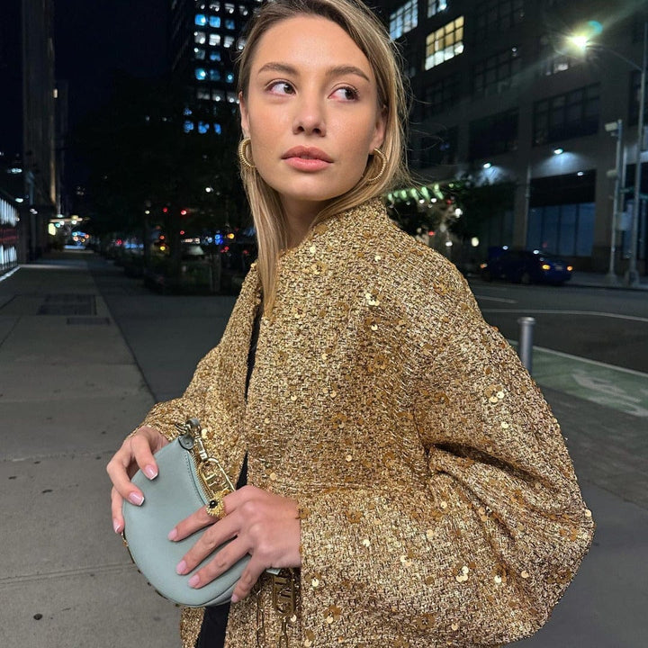Aelith - Veste ornée de broderies en sequins