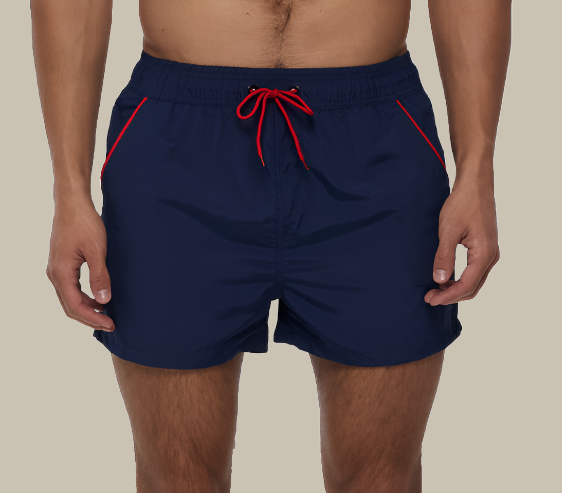 Short de bain homme sport – Coupe courte, séchage rapide, avec cordon et poches latérales