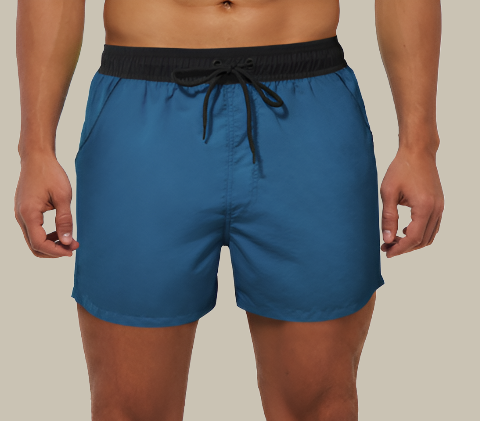 Short de bain homme sport – Coupe courte, séchage rapide, avec cordon et poches latérales