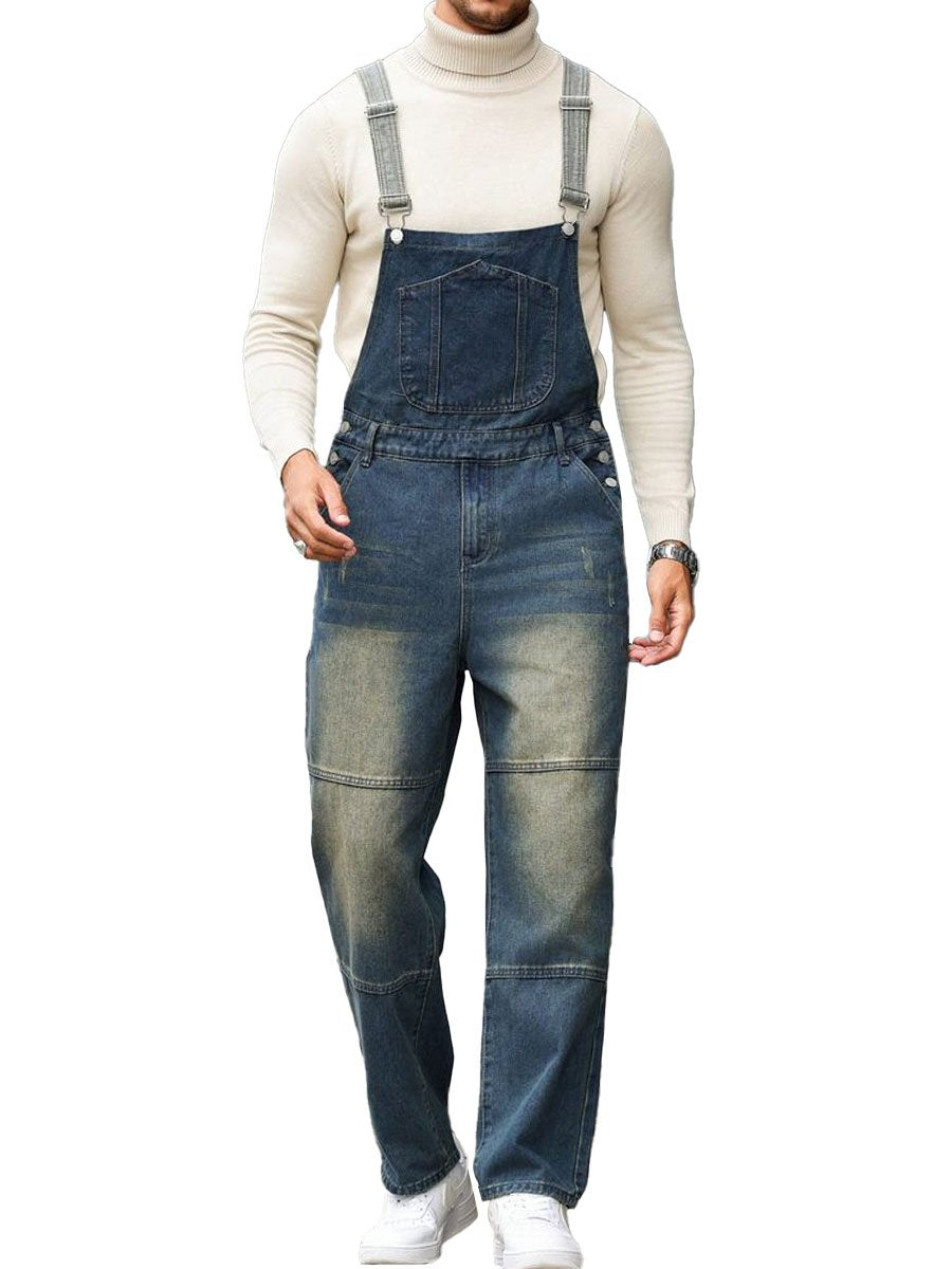 Soroush | Męski vintage ogrodniczki z denimu