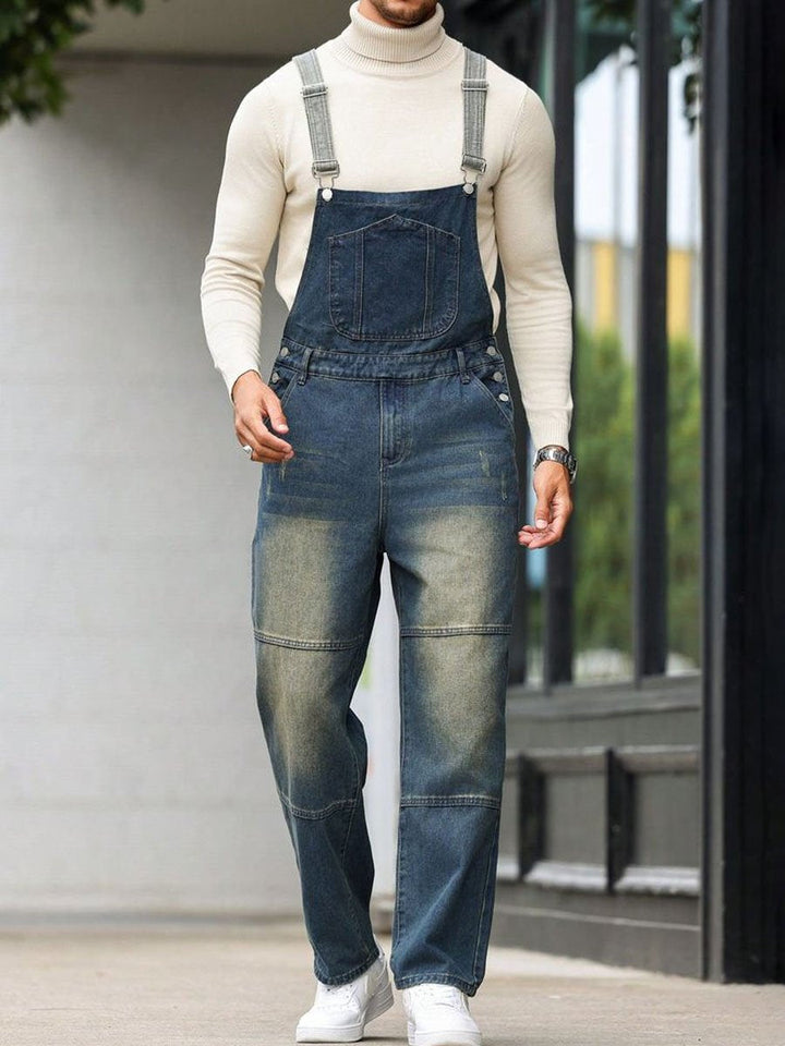 Soroush | Męski vintage ogrodniczki z denimu