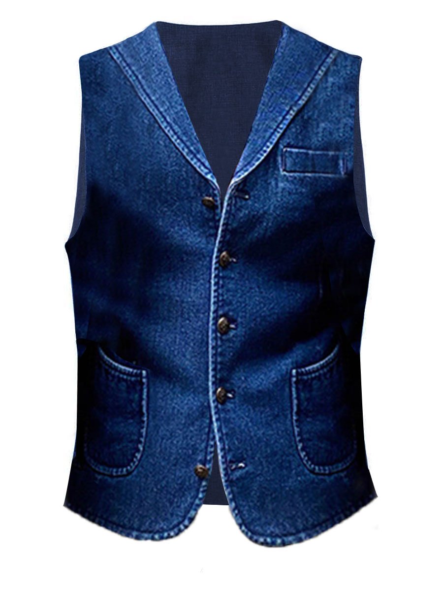 Kyle | Retro-Denim-Weste für Herren