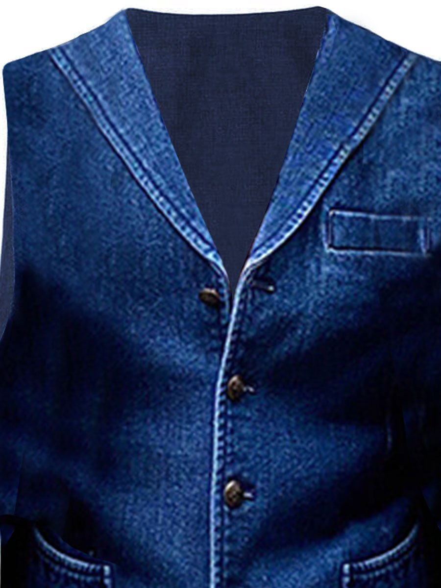 Kyle | Retro-Denim-Weste für Herren