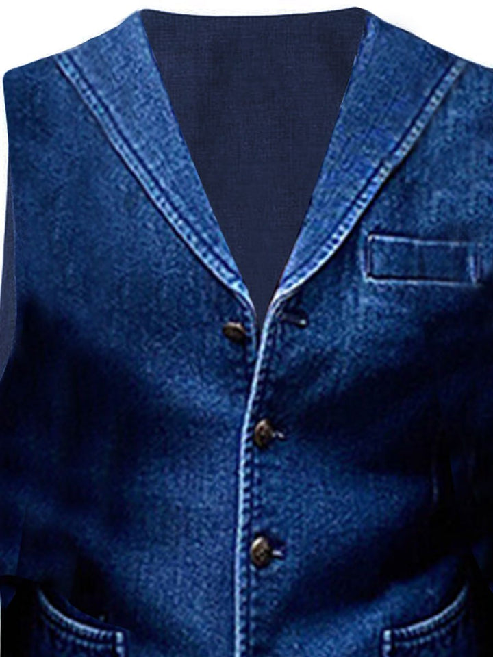 Kyle | Retro-Denim-Weste für Herren