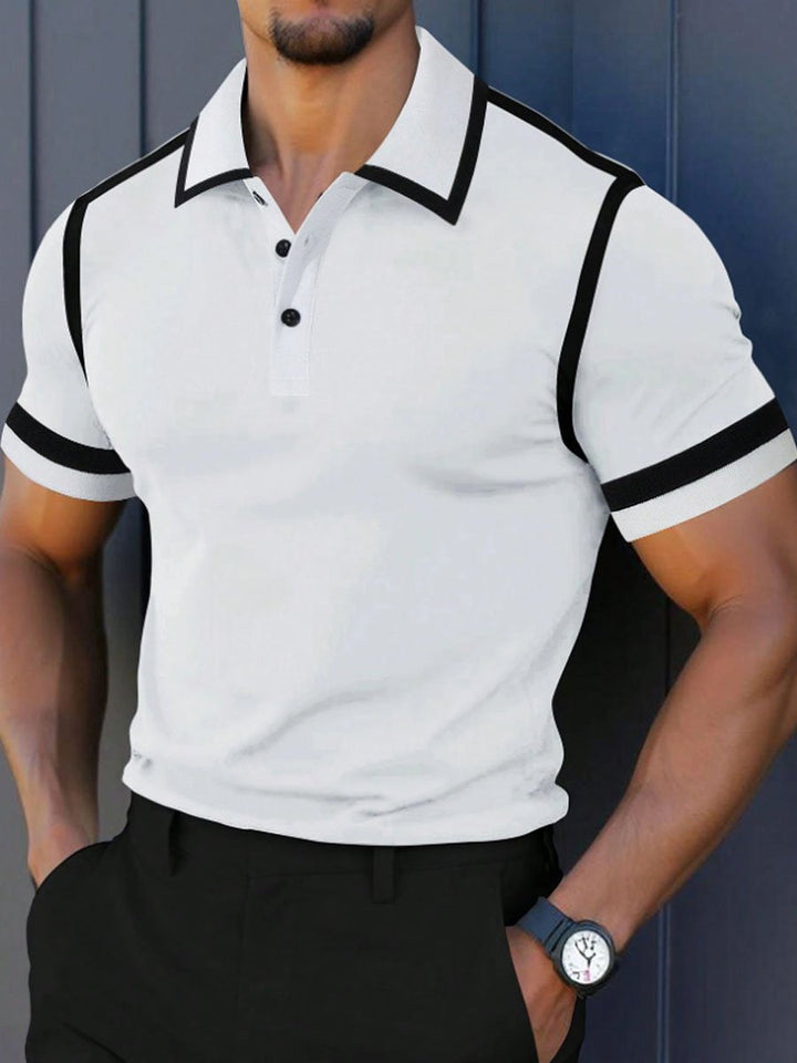 Redaulfaz | Poloshirt mit kontrastierendem Kragen für Herren