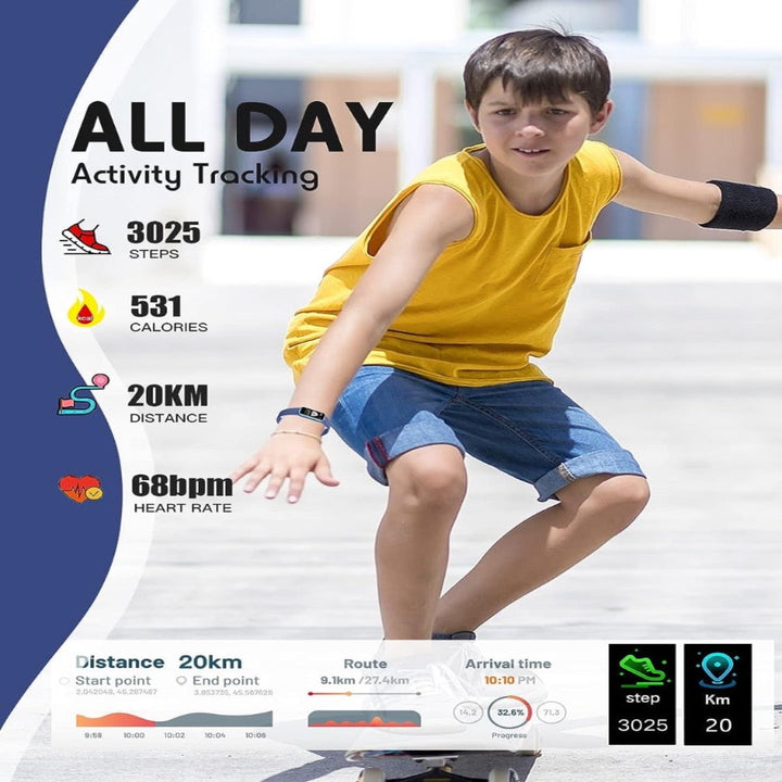 Schlichte Fitnessuhr für Kinder – KidFit Pro | Kinder Fitness Smartwatch