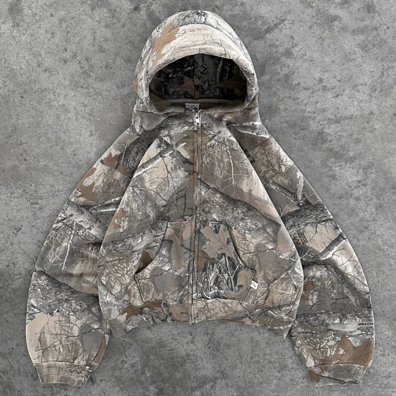 Veste à Capuche Camo pour Hommes - Basil