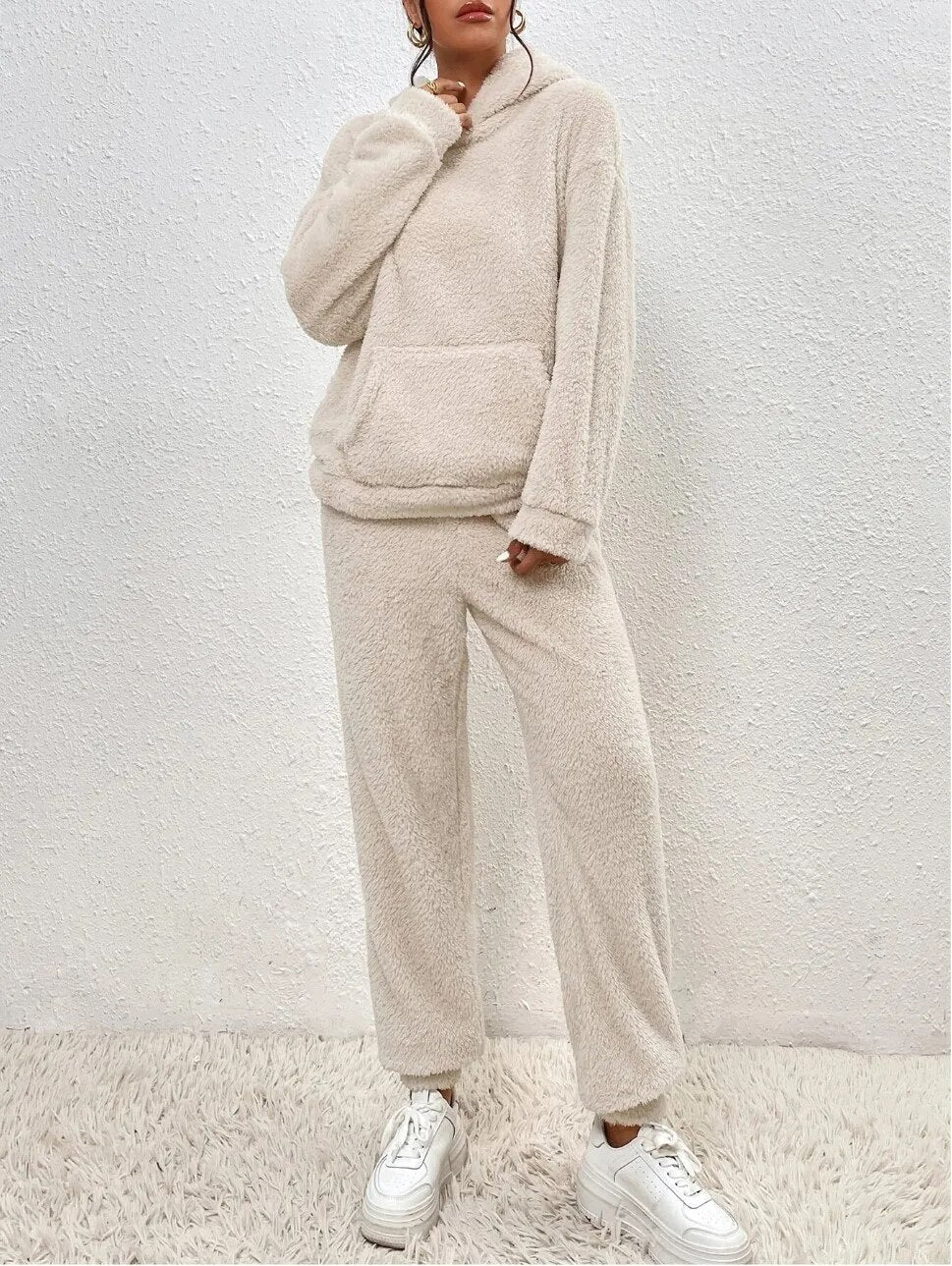 Cozy Fleece Jumpsuit with Hood - Lana Winter Magic