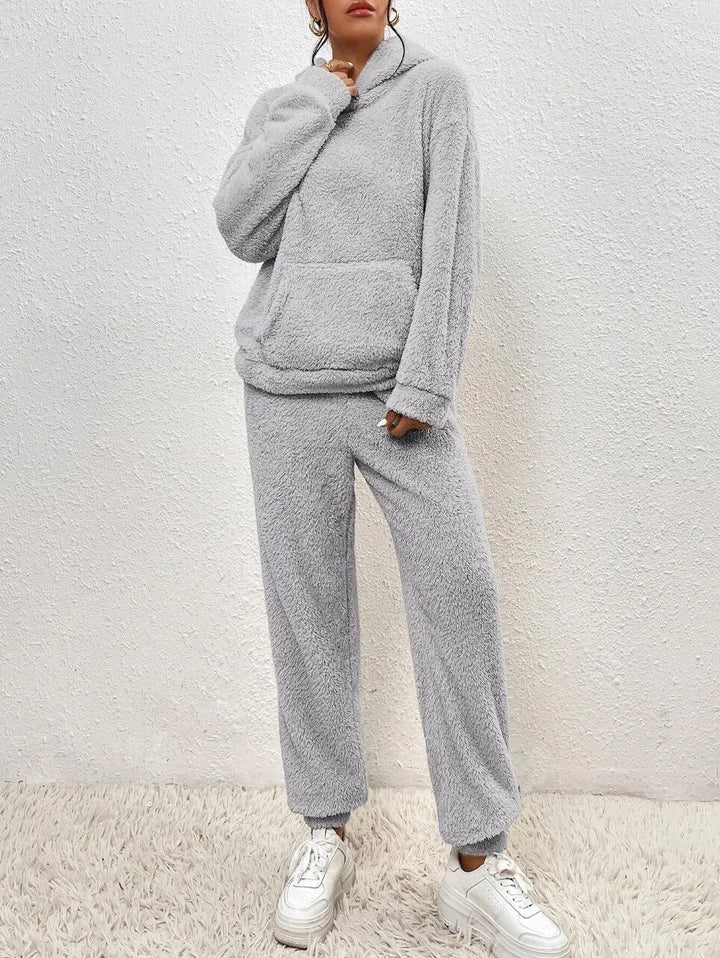 Cozy Fleece Jumpsuit with Hood - Lana Winter Magic