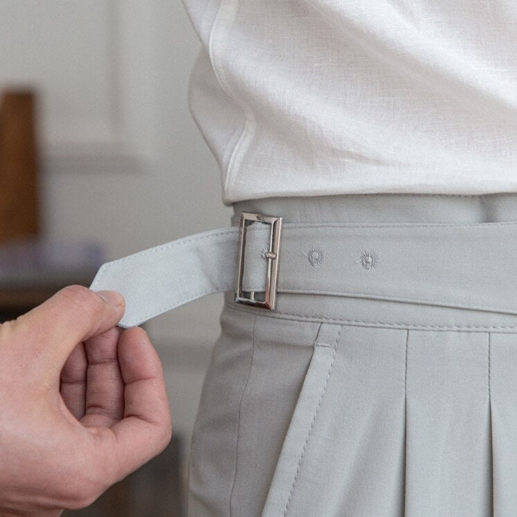 Epikouros | Pantaloni alla moda con fibbia per uomo