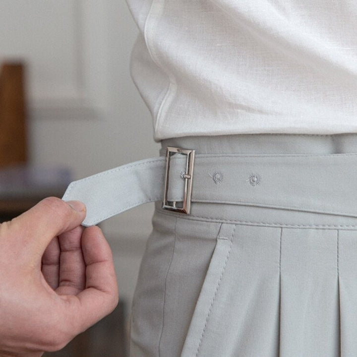 Epikouros | Pantaloni alla moda con fibbia per uomo