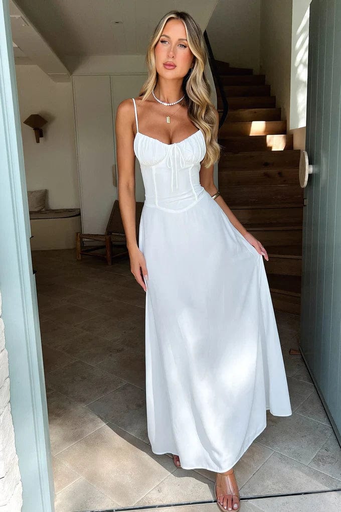 Robe sans manche à lacets