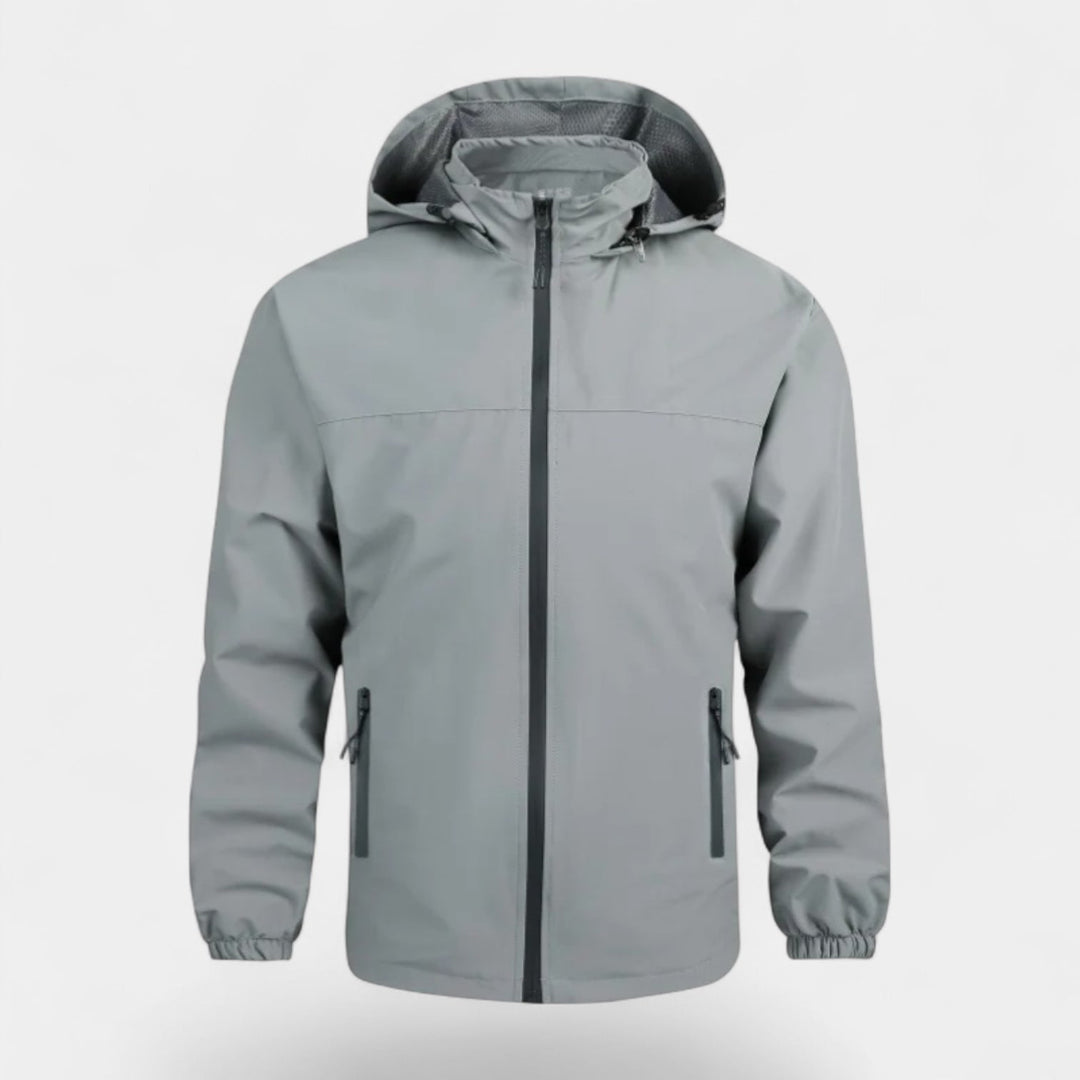 Curie Paris | Veste imperméable et coupe-vent pour homme avec capuche - Imperméable et coupe-vent