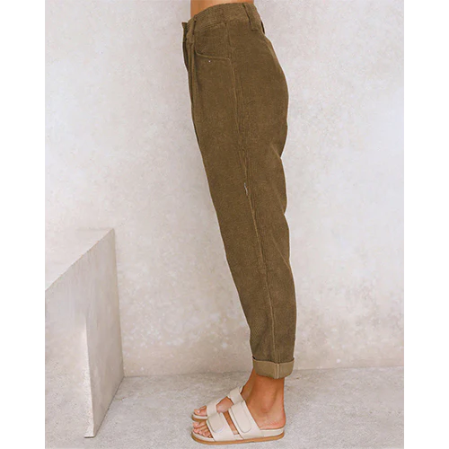 Molly | Pantaloni a Taglio Dritto da Donna | vita alta