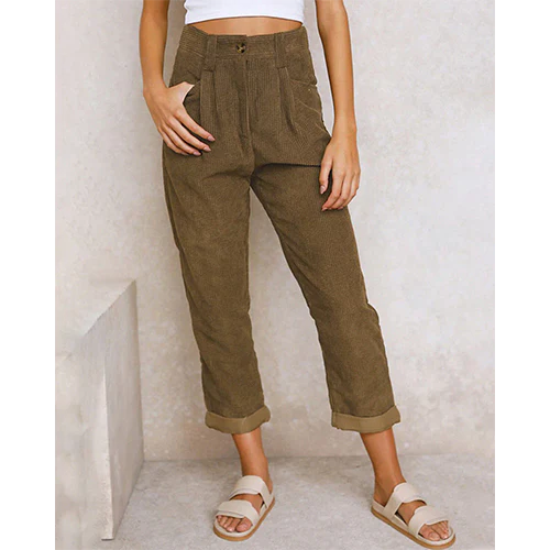 Molly | Pantaloni a Taglio Dritto da Donna | vita alta