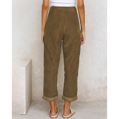 Molly | Pantaloni a Taglio Dritto da Donna | vita alta