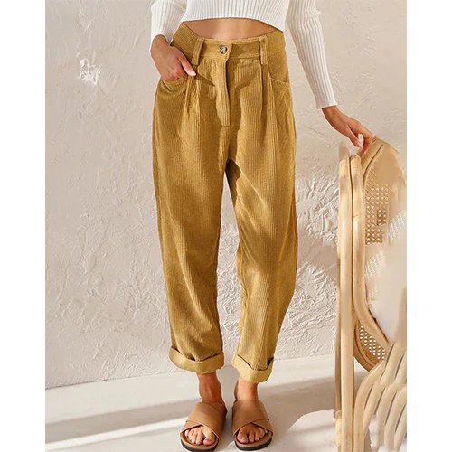 Molly | Pantaloni a Taglio Dritto da Donna | vita alta