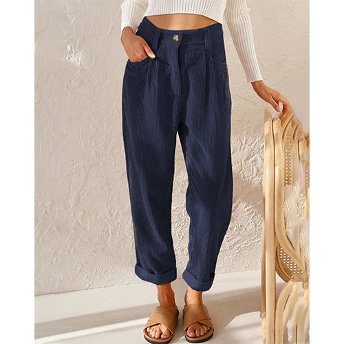 Molly | Pantaloni a Taglio Dritto da Donna | vita alta