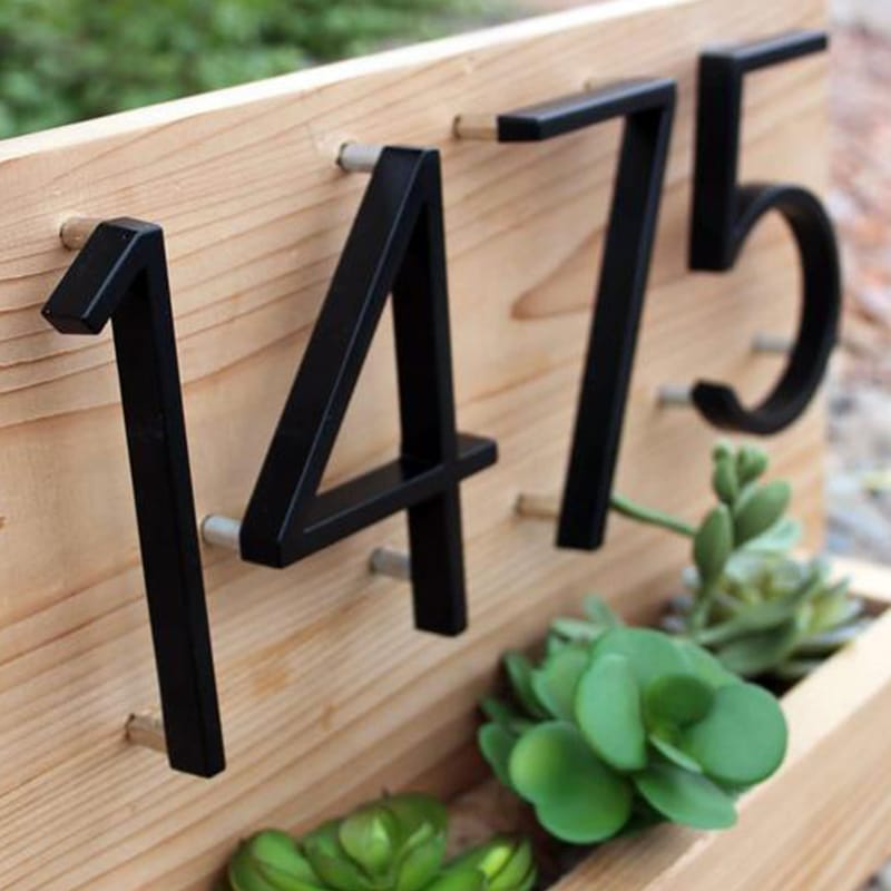Black house numbers