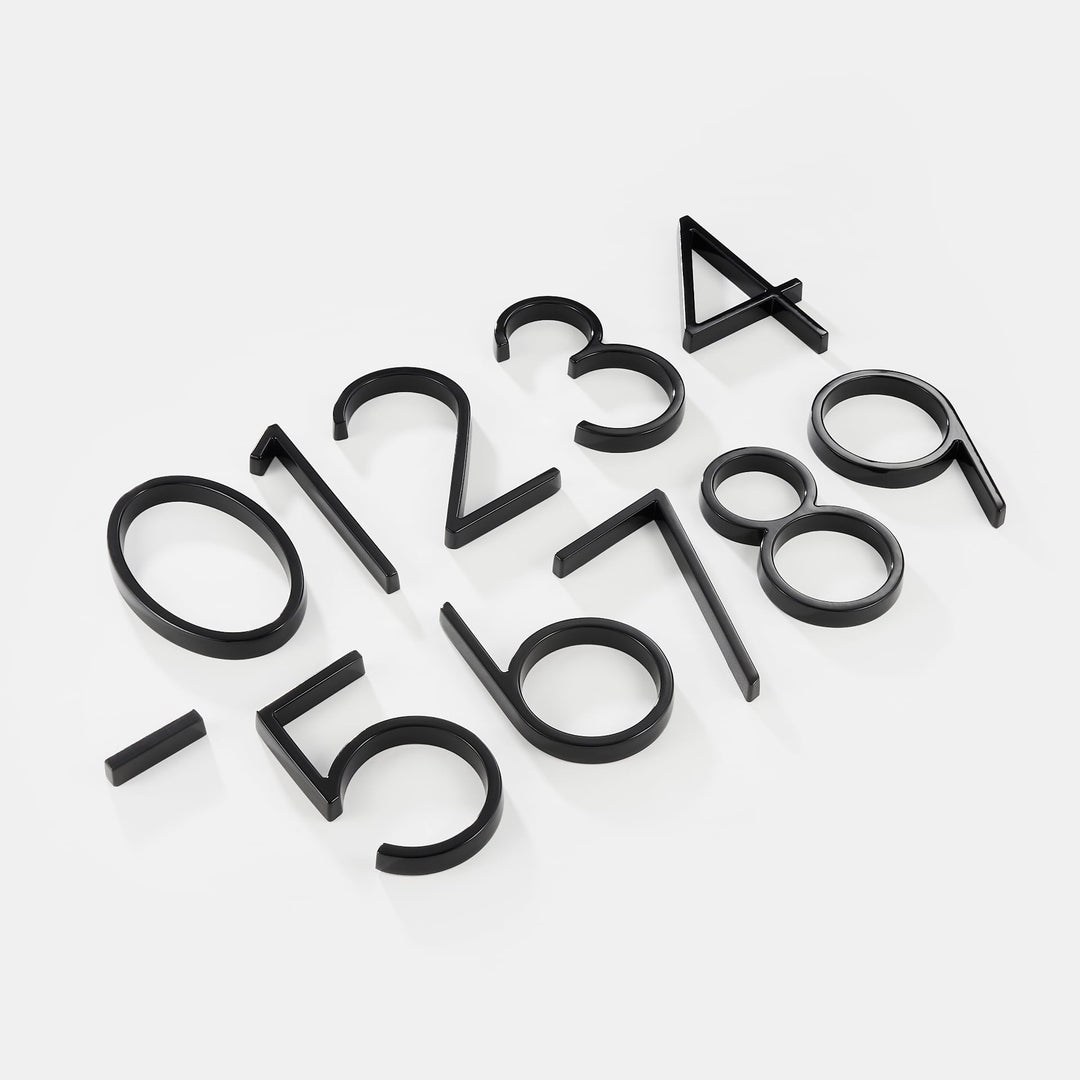 Black house numbers