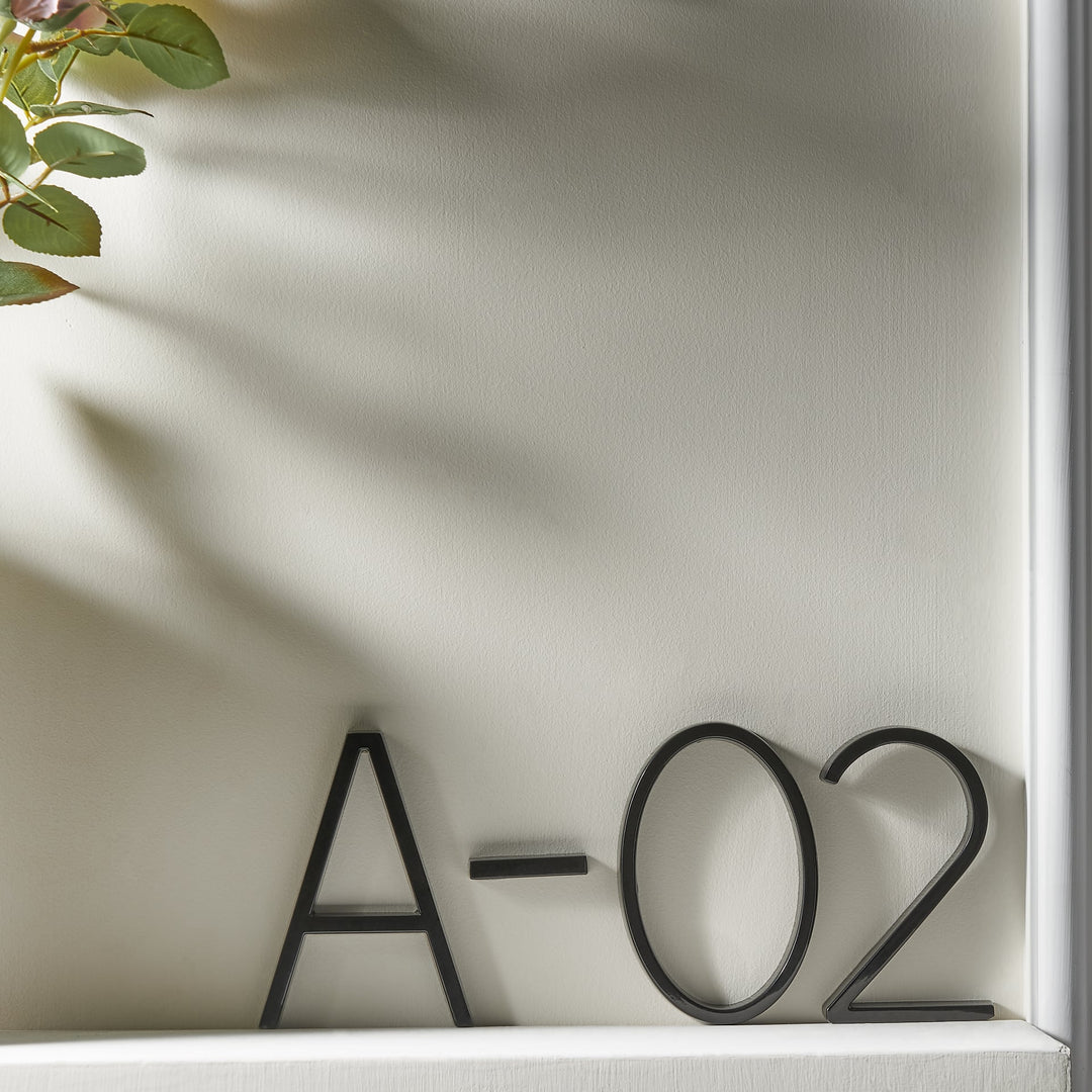 Black house numbers
