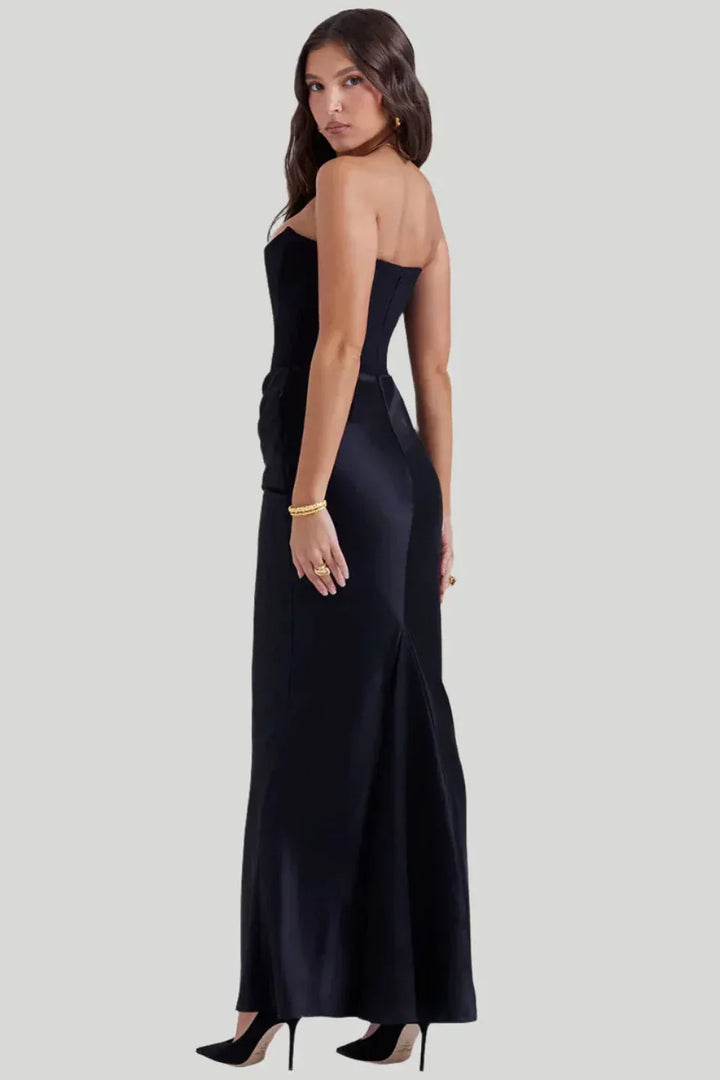 Robe De Soirée Élégante À Tube Mince Pour Femmes | Maxi