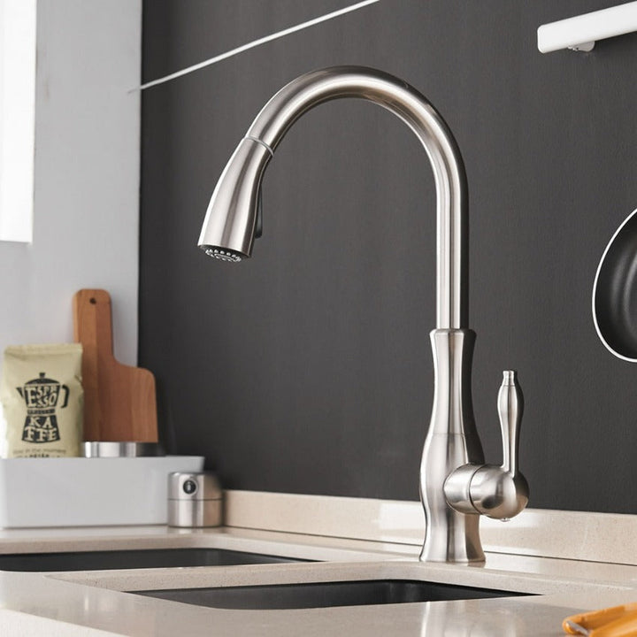 Anton - Retractable kitchen faucet