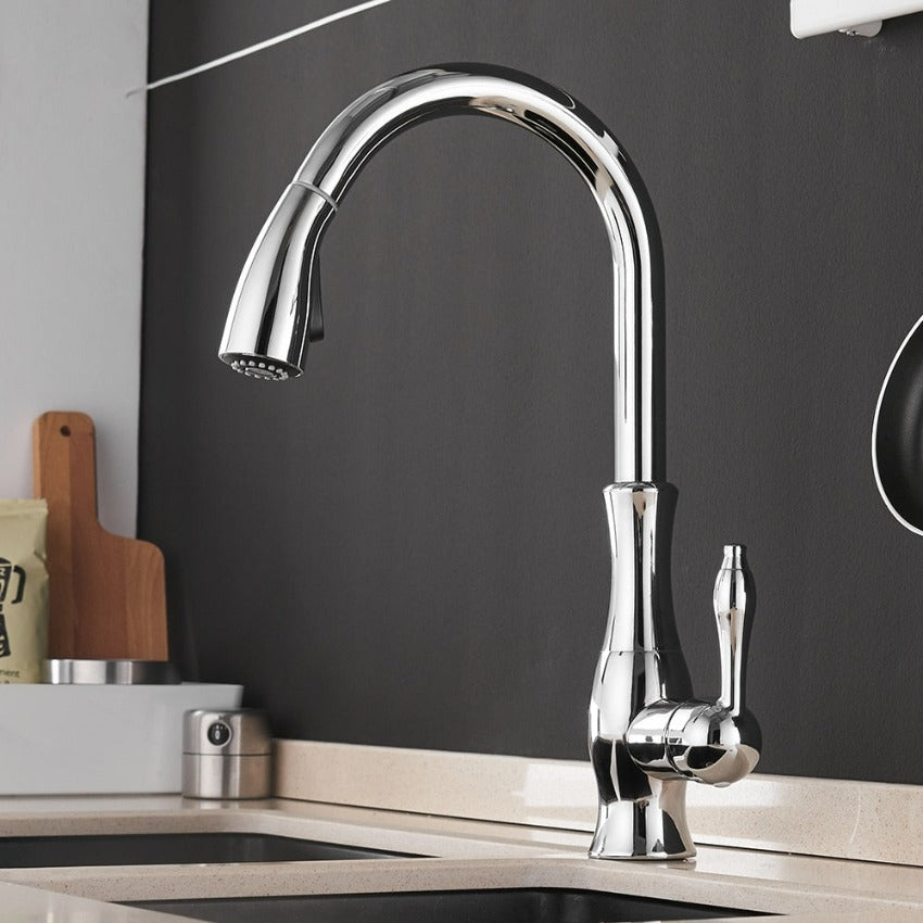 Anton - Retractable kitchen faucet