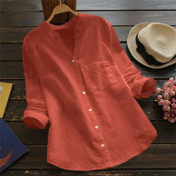 Sofia | Camicia da tempo libero in lino e cotone