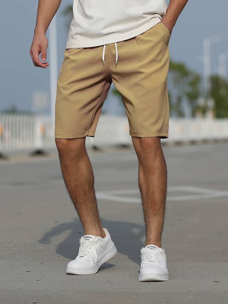 Short décontracté homme avec cordon – Confort léger, idéal pour été, sport et détente