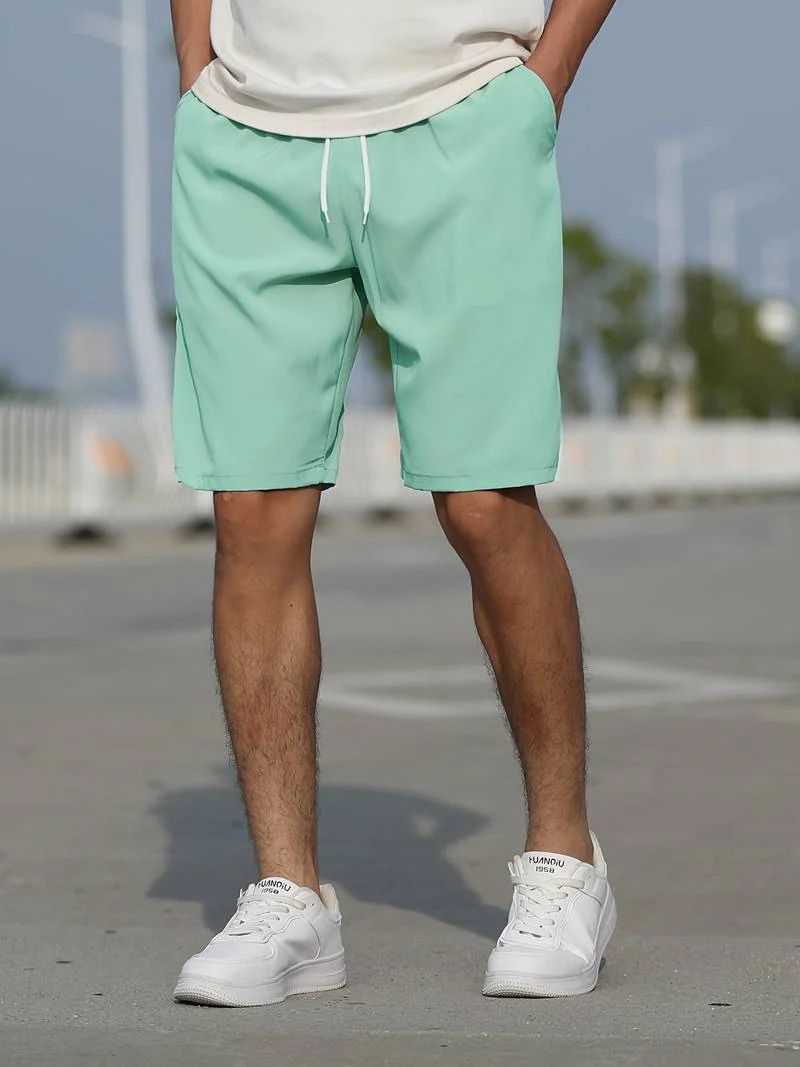 Short décontracté homme avec cordon – Confort léger, idéal pour été, sport et détente