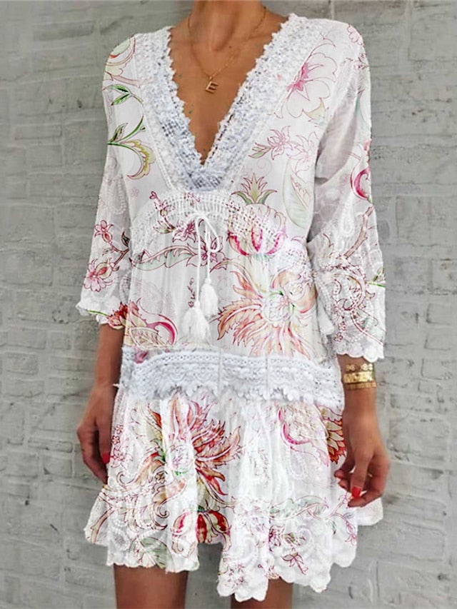 Elegantes Sommerkleid mit Details