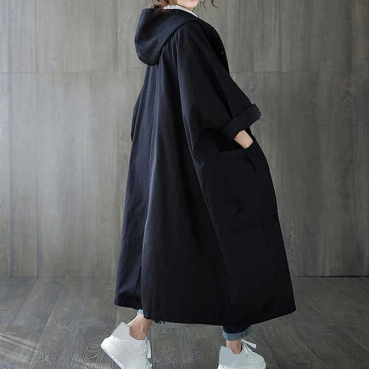 Célina - Trench oversized avec grandes poches latérales