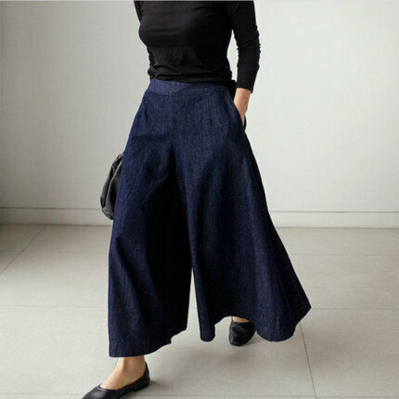 Pantalon Palazzo À Jambes Larges Pour Femmes | Taille Haute