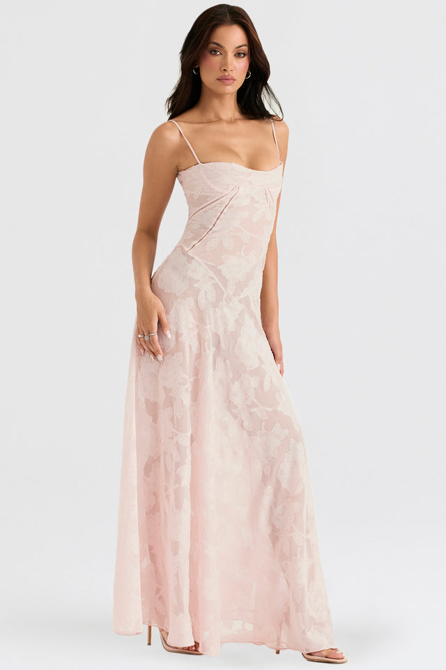 Robe Romantique en Dentelle Vintage avec Tissu Lamé Scintillant – Élégance et Raffinement pour Occasions Spéciales