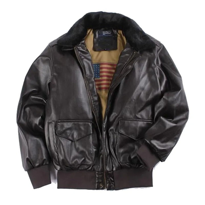 Enoque | Veste en cuir vintage pour hommes