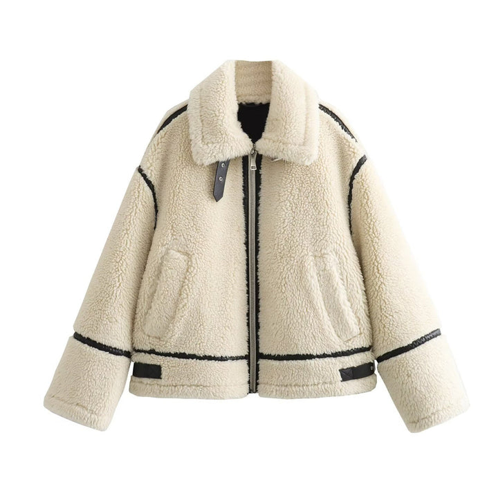 Marina - Manteau sherpa, chaud et stylé pour les journées fraîches