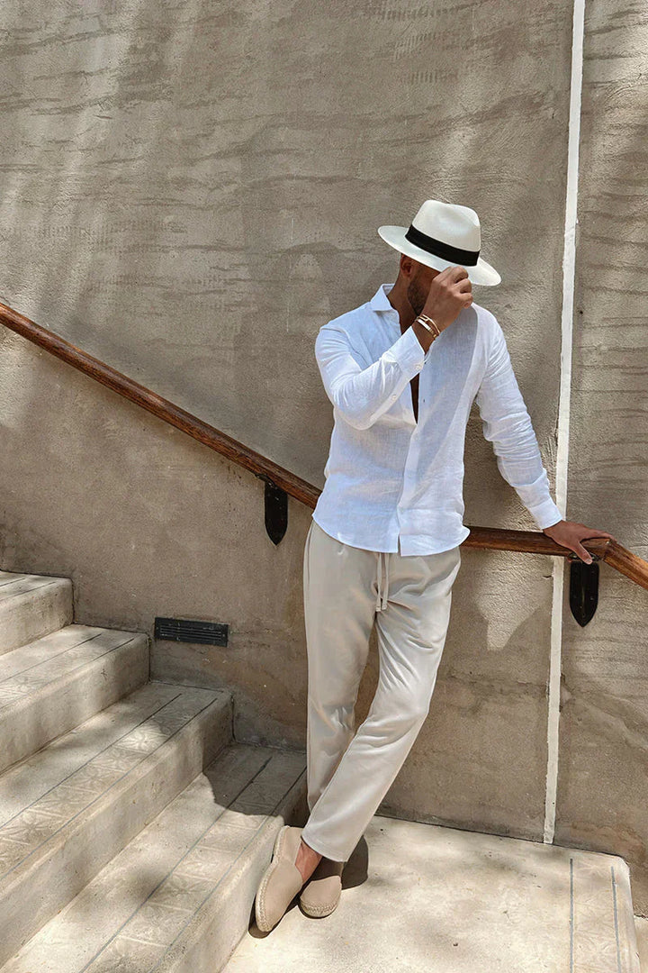 Fergus | Polo casual a maniche lunghe da uomo